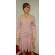 Jupe Cloche en lamé coloris rose