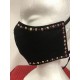 MASQUE NOIR AVEC STRASS BICOLORES