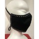 MASQUE NOIR AVEC STRASS BICOLORES