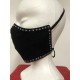 MASQUE NOIR AVEC STRASS BICOLORES