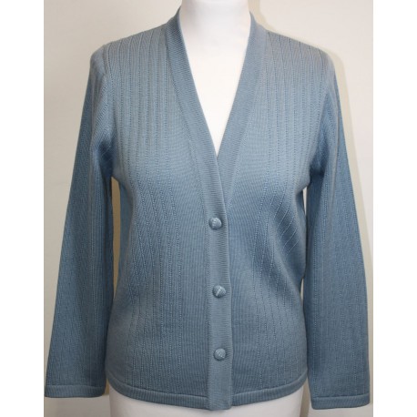 Veste en laine bleue