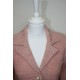 veste en boutonne de laine chinée rose