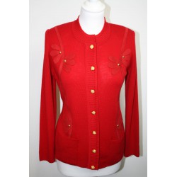 veste en laine rouge