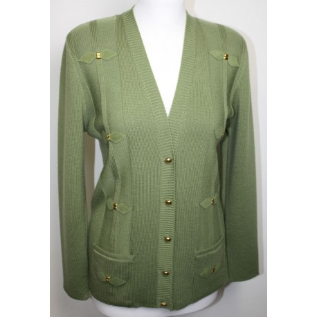 veste en laine menthe