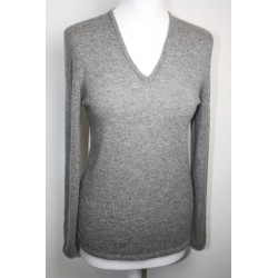 Pull en cachemire gris