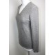 Pull en cachemire gris