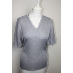 pull en coton et viscose maille unie