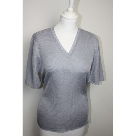 pull en coton et viscose maille unie