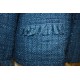 veste en tissus coloris bleu