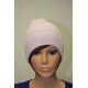 Bonnet en lamé coloris rose