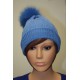 Bonnet en lamé coloris porcelaine
