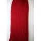 Cache-cou en laine coloris rouge hermès