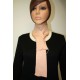 Cache-cou en laine coloris rose 2472