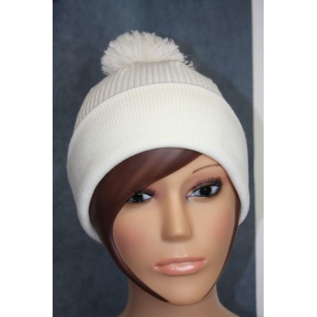 Bonnet en laine avec pompon