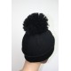 Bonnet en laine avec pompon