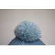 Bonnet en laine et strass - Fleur 1