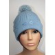 Bonnet en laine et strass - Losange bicolore