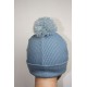 Bonnet en laine et strass - Losange bicolore